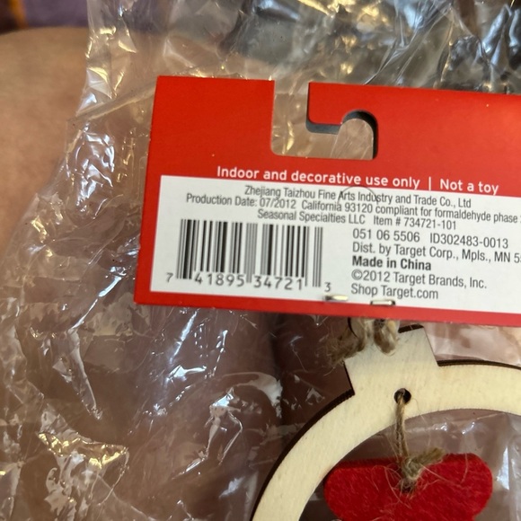 Target Red and White Holiday Ornaments - Picture 2 of 2